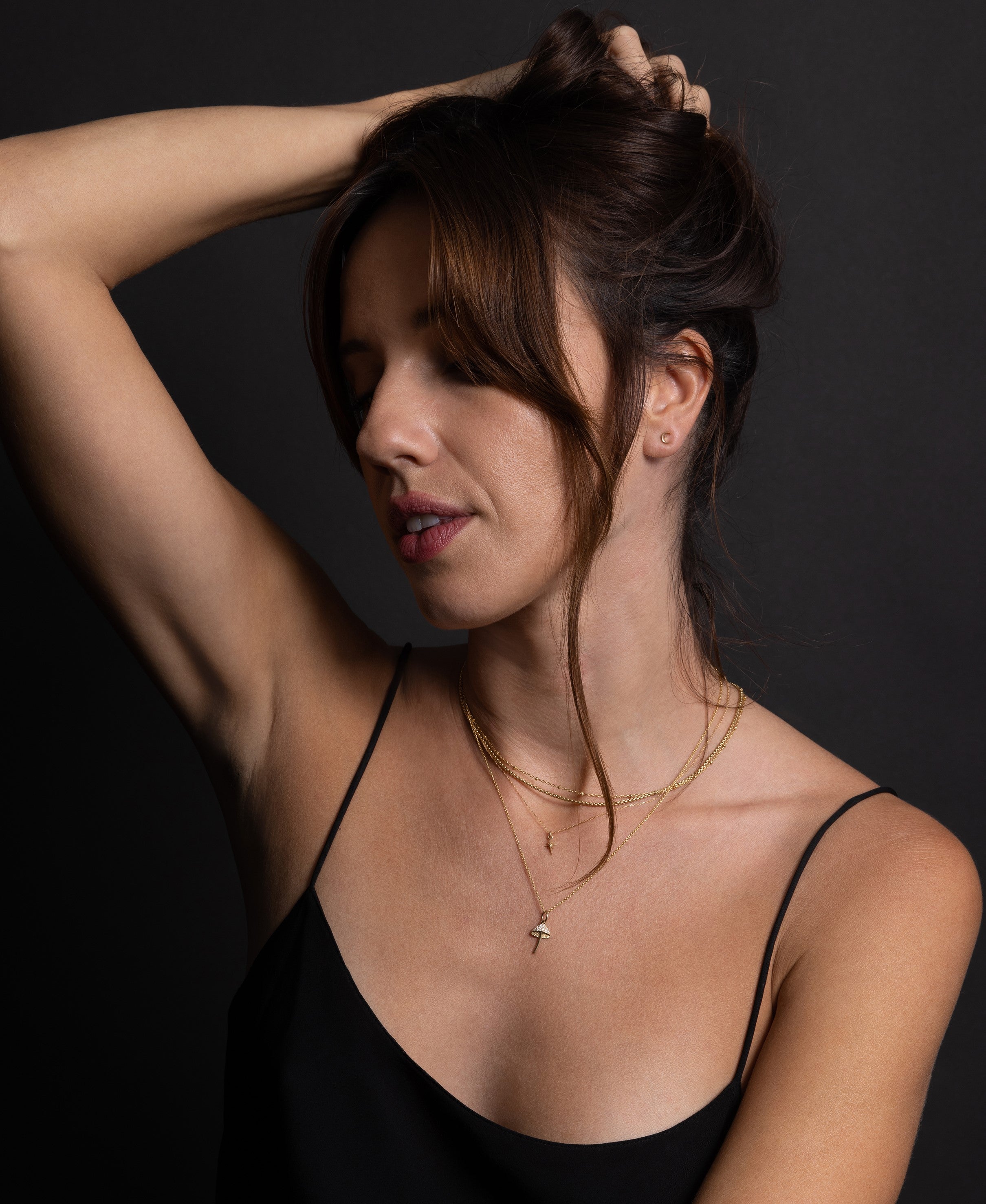 Itty Bitty Moon Single Stud