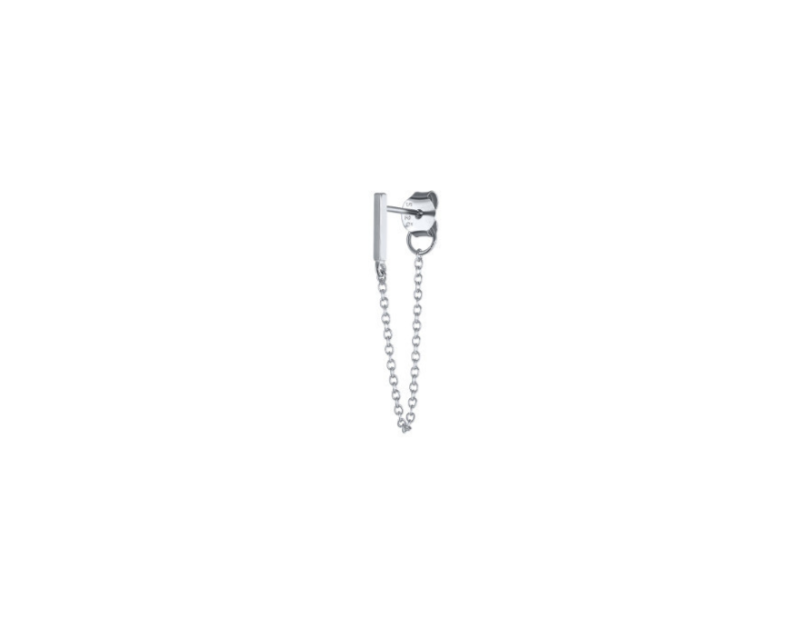 Bar and Chain Single Stud