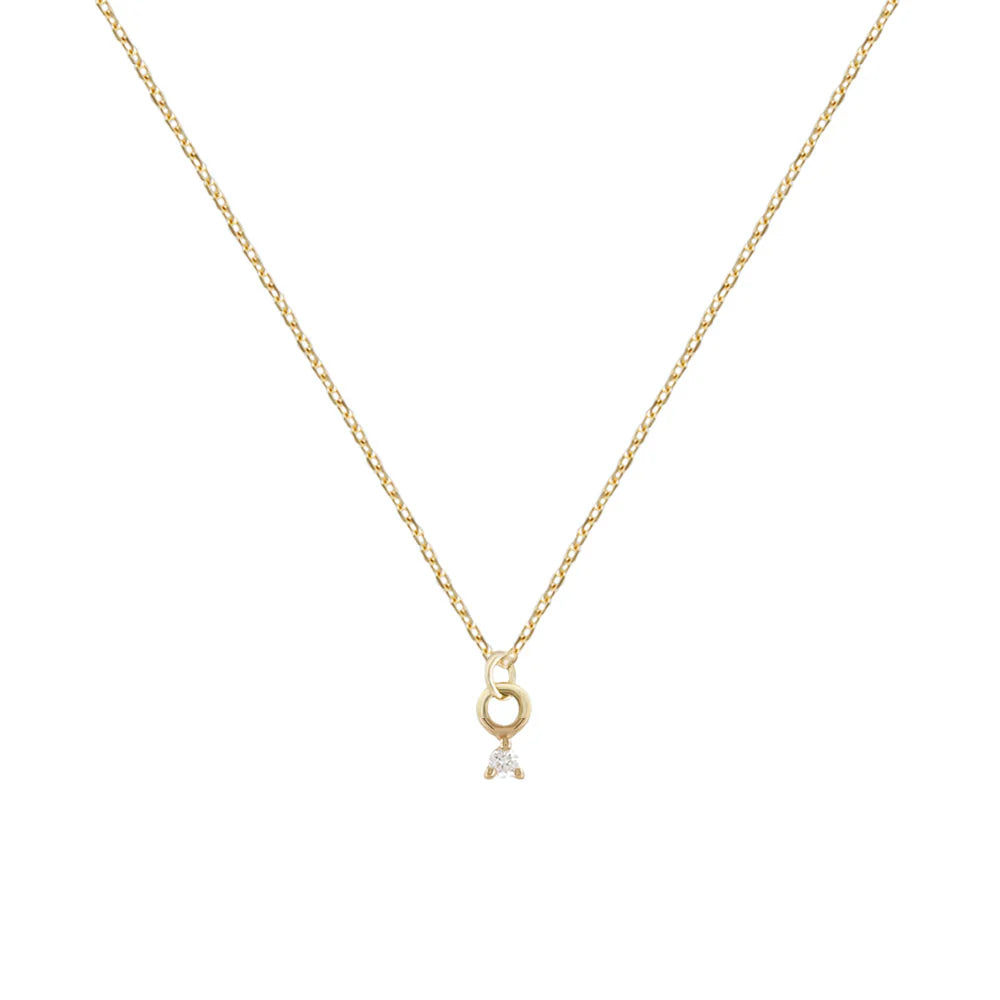 Single Petite Diamond Necklace