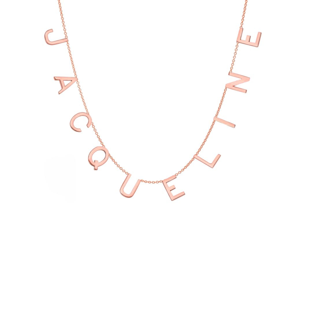 Spaced Initial Necklace