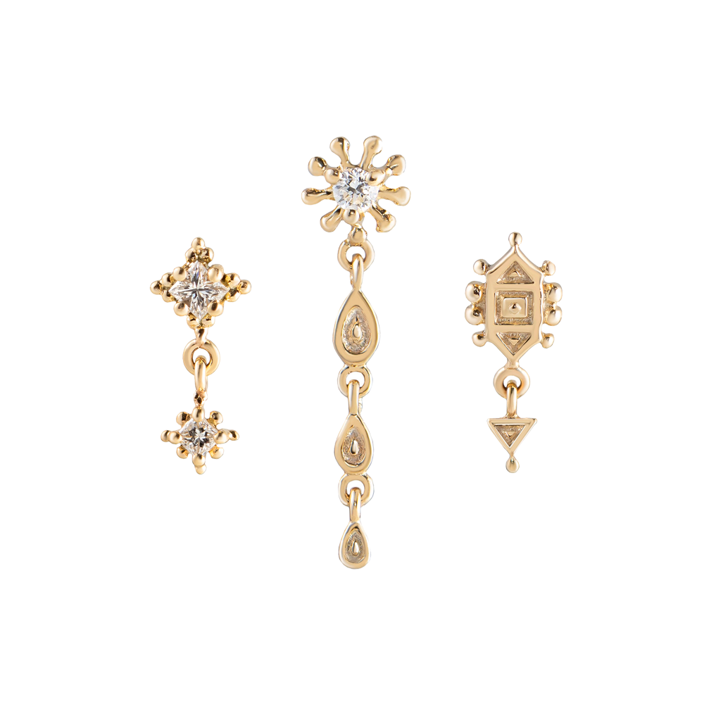 Dala Triangle Droplet Earring