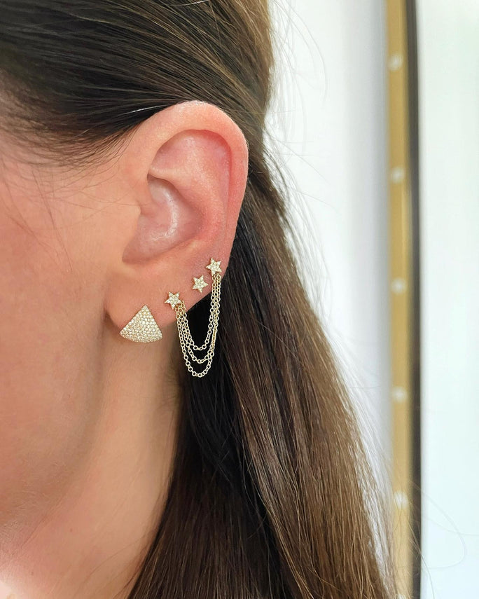 Baby Diamond Star Stud Earring