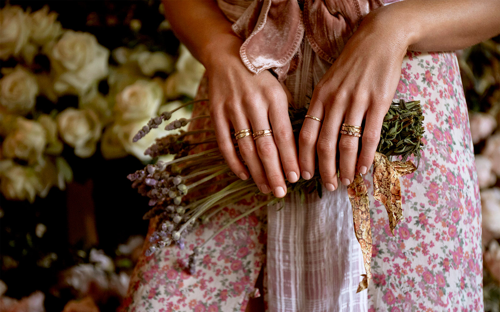 Petite Engraved Diamond Galaxy Ring