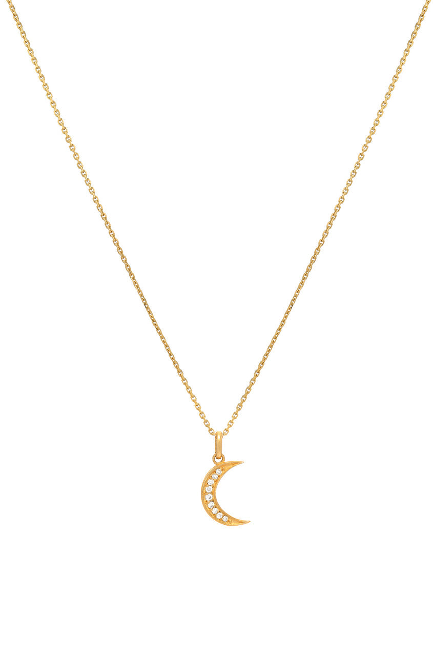 Diamond Moon Necklace