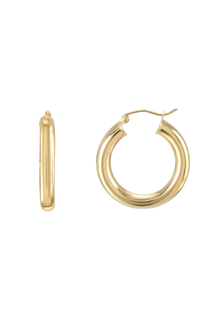 Small Thick Hoop Earrings