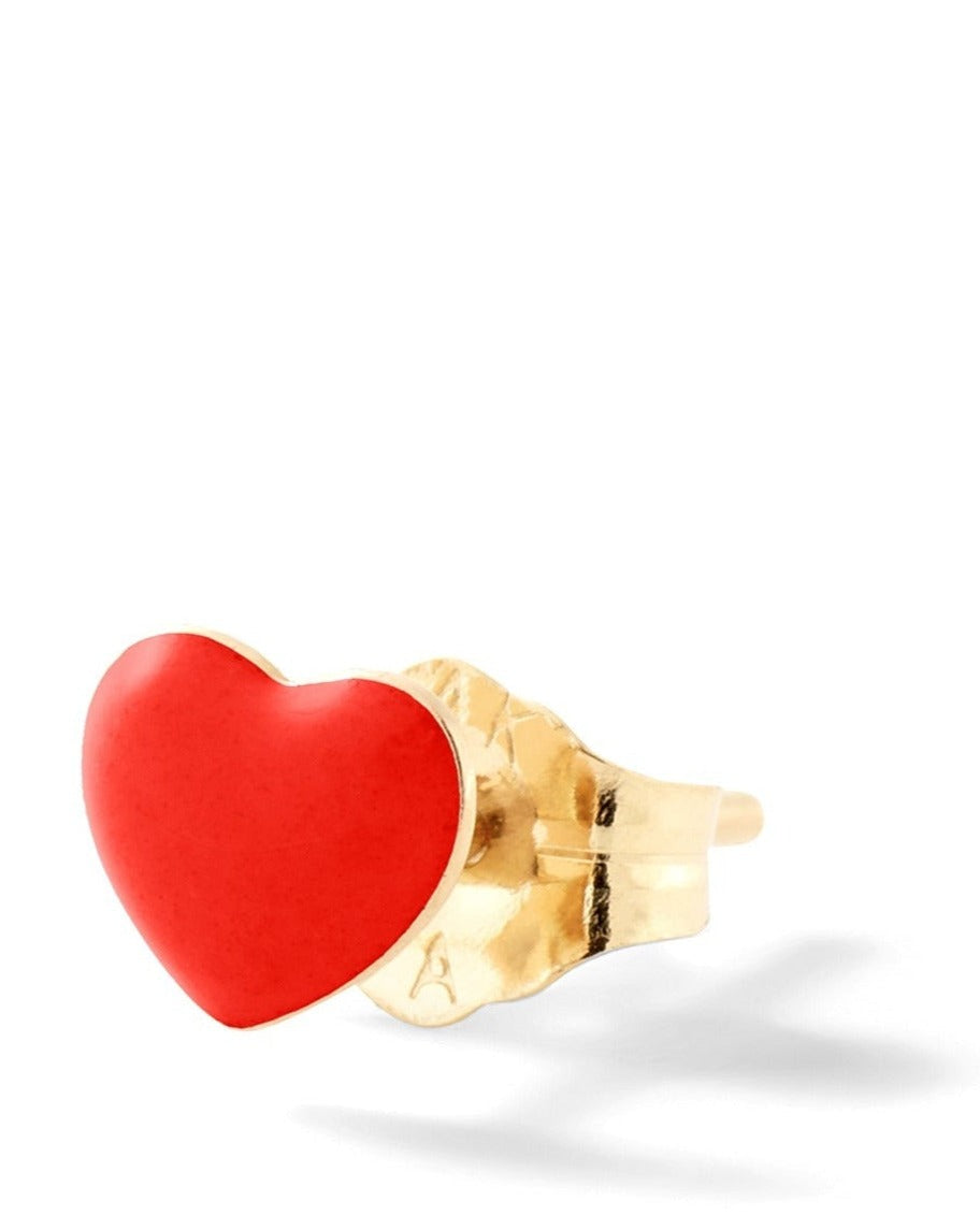 Mini Puffy Heart Stud