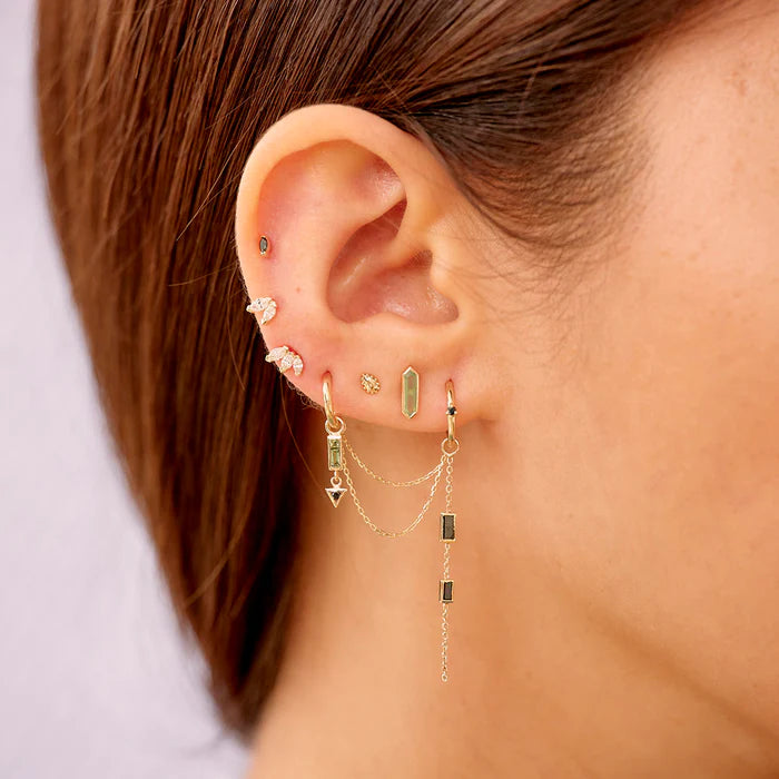 Mini Dala Detail Gold Stud - Tear