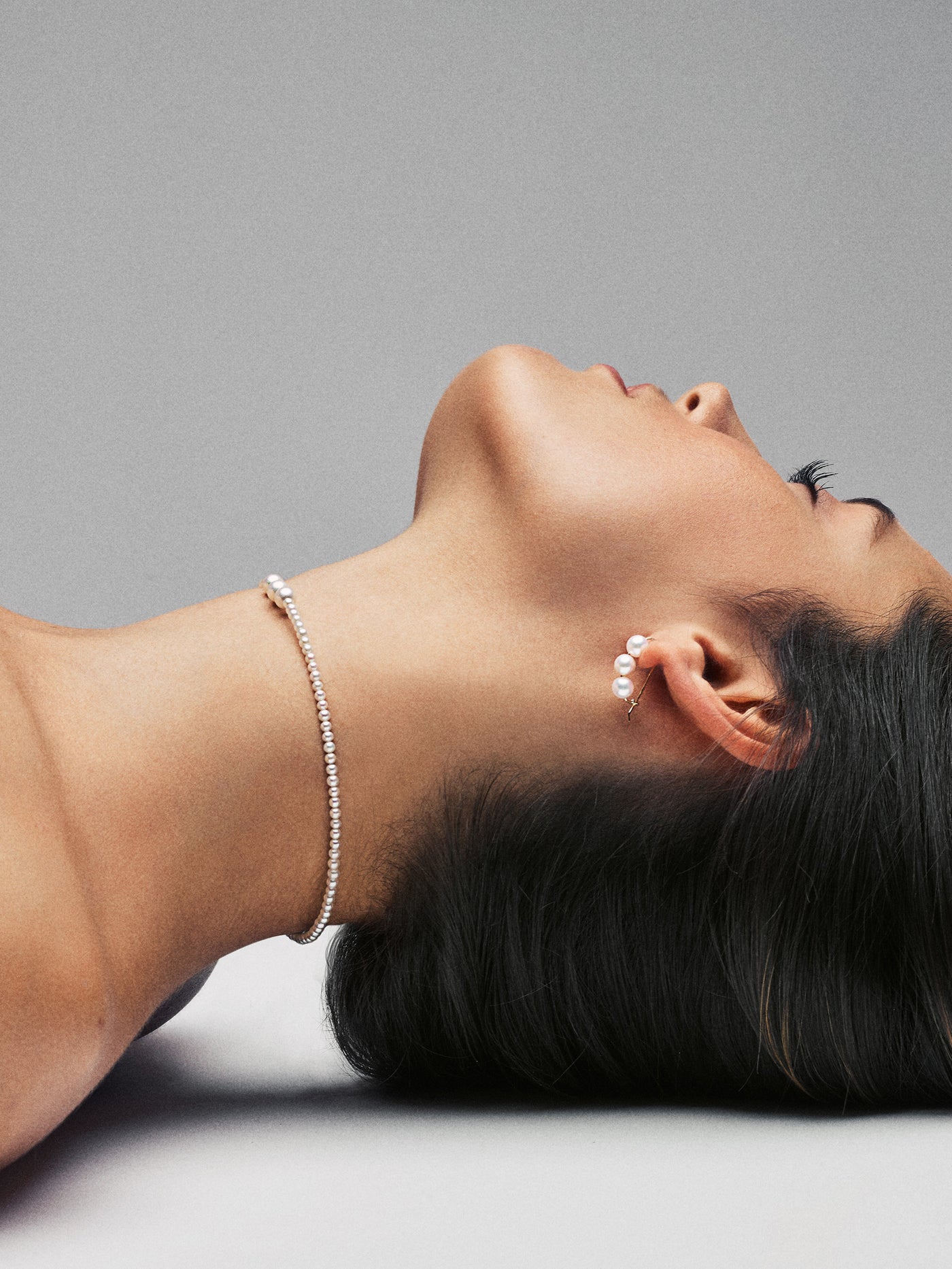 Medium Pearl Safety Pin Earrings