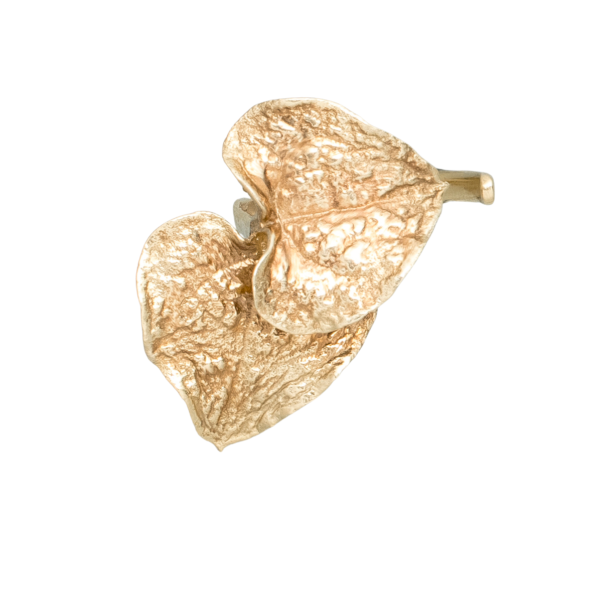 Chain of Hearts Leaf Ring