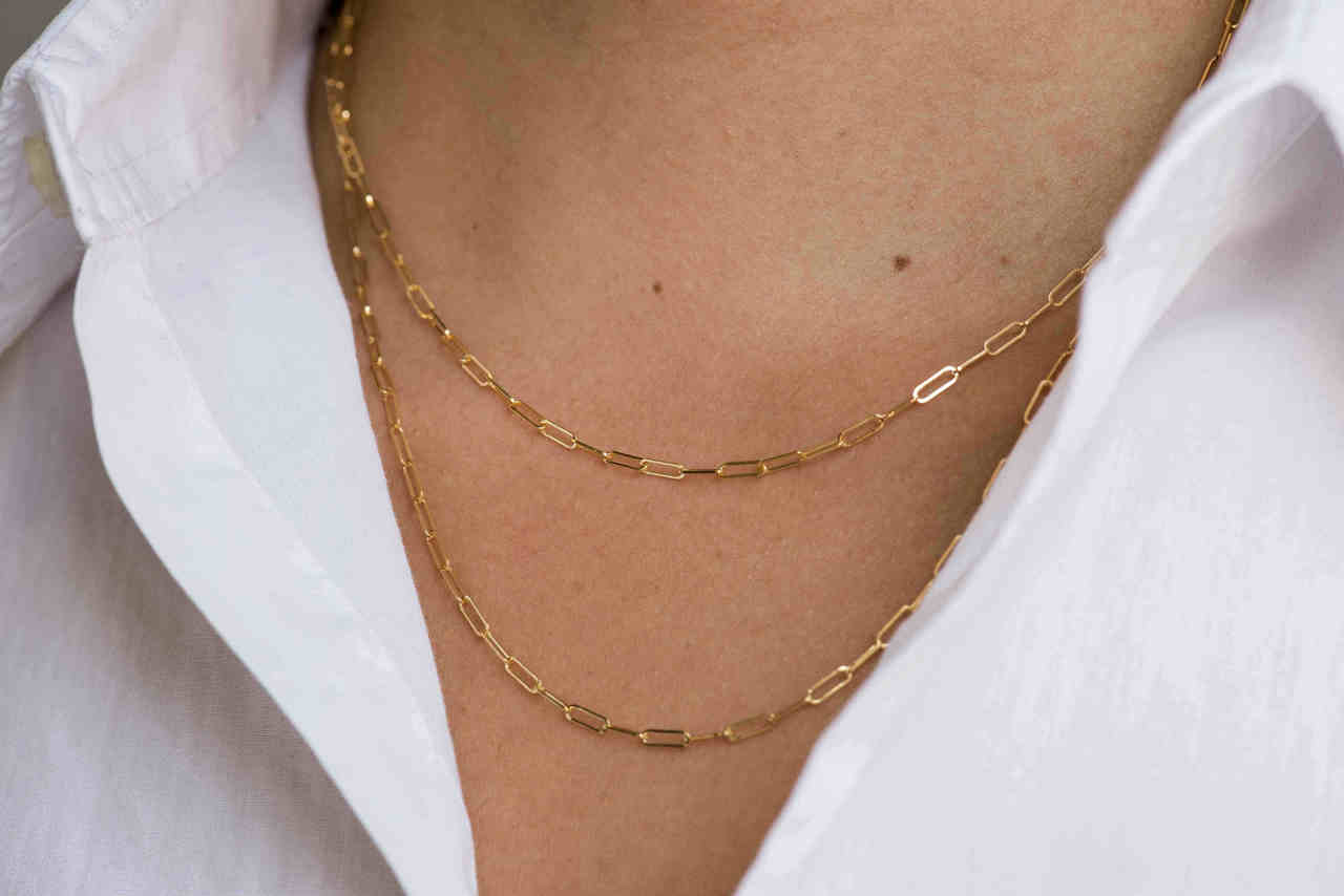 Open Link Chain Necklace