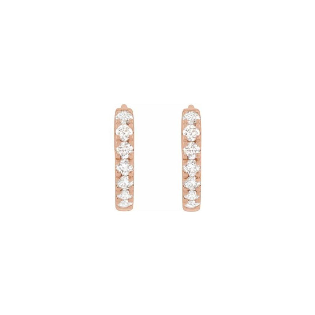 0.2ct Lab-Grown Diamond 10mm Hoop Earrings