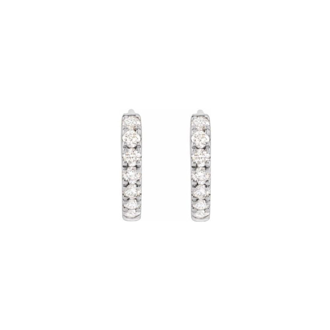 0.2ct Lab-Grown Diamond 10mm Hoop Earrings