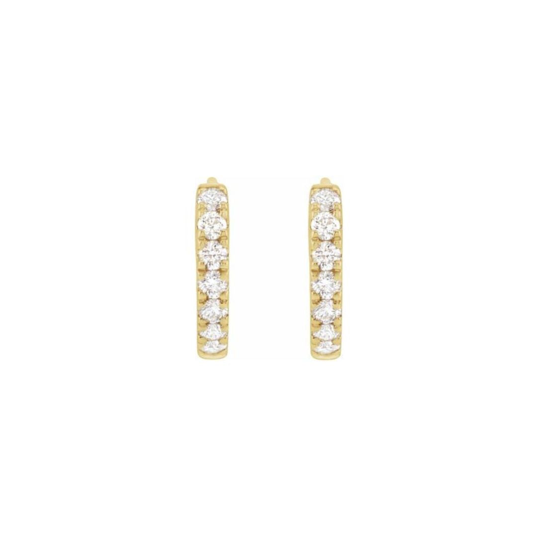 0.2ct Lab-Grown Diamond 10mm Hoop Earrings