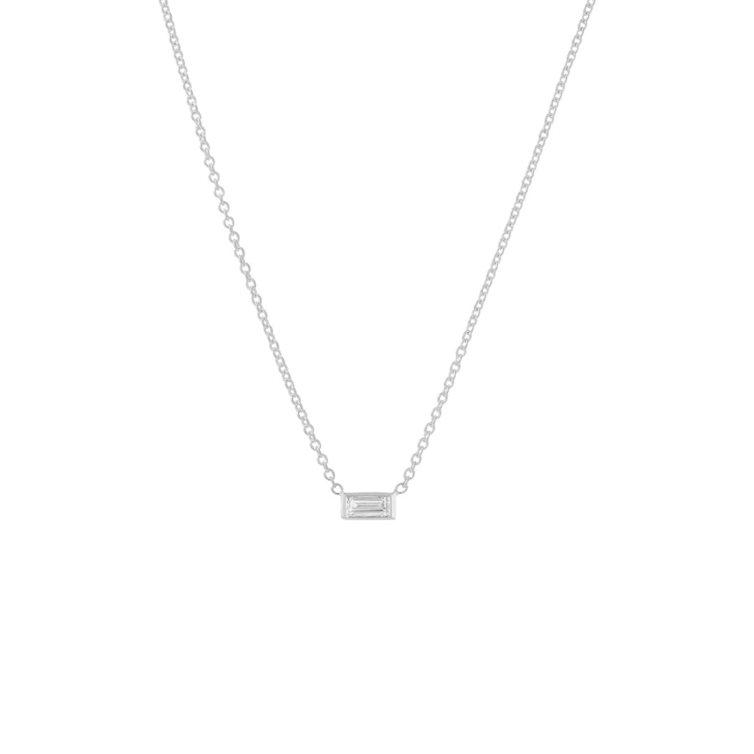 Diamond Baguette Necklace