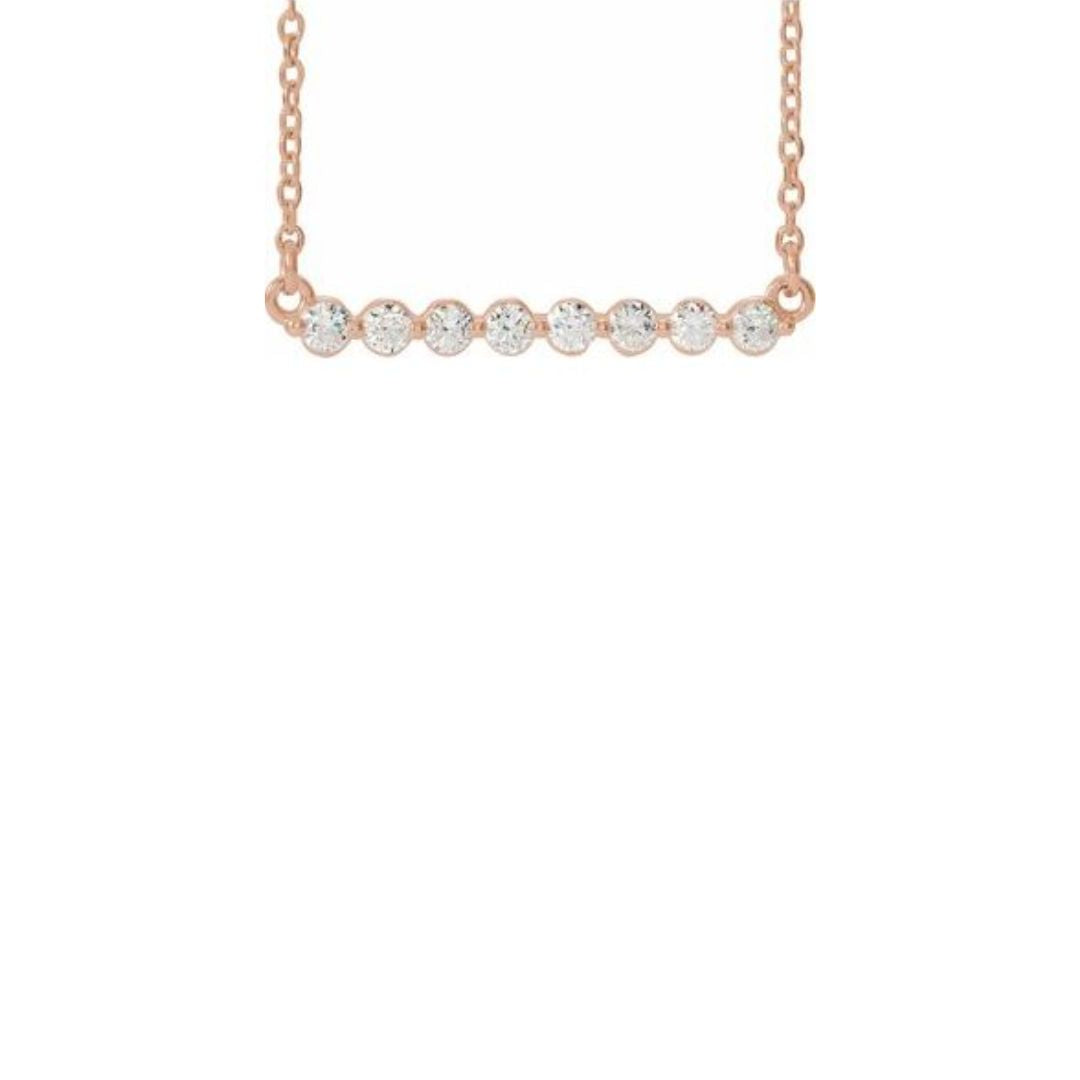 0.25ct Lab-Grown Diamond Bar Necklace