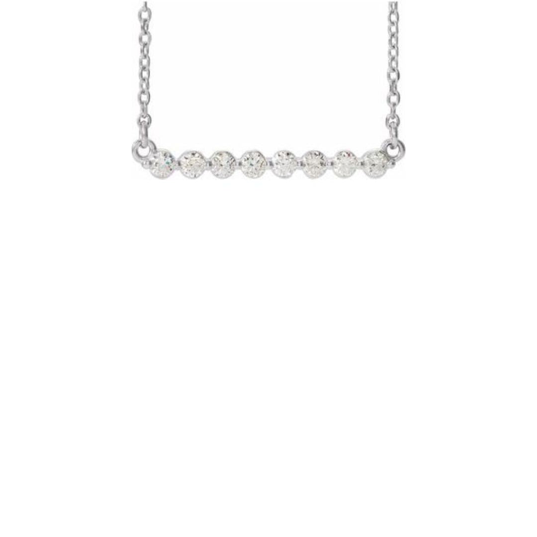 0.25ct Lab-Grown Diamond Bar Necklace