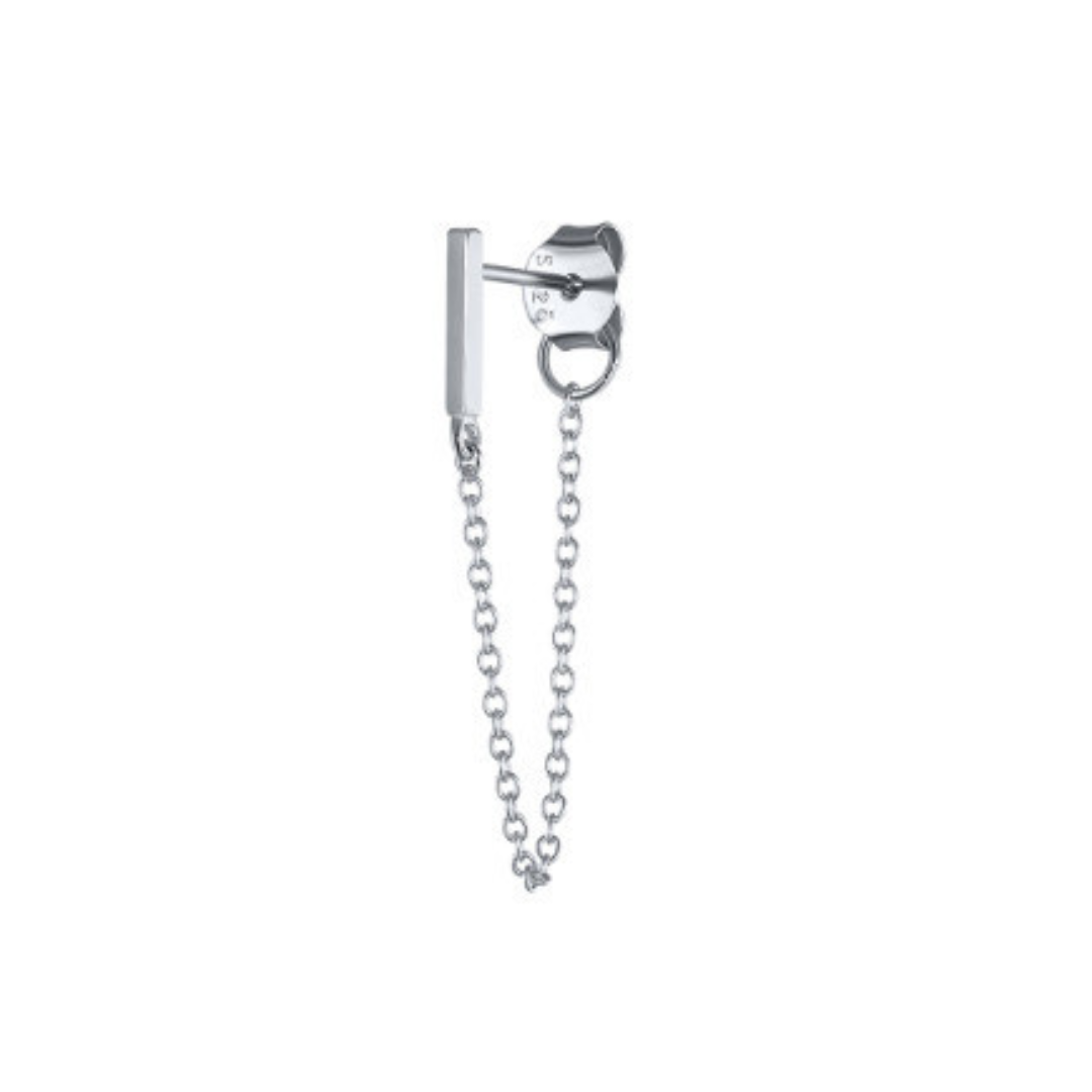 Bar and Chain Single Stud