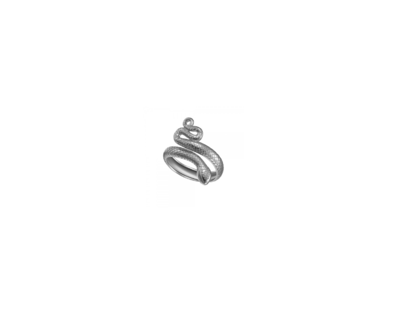 Coil Snake Ring - Sterling Silver