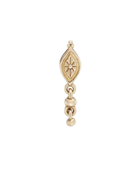 Dala Droplet Beaded Marquise Stud