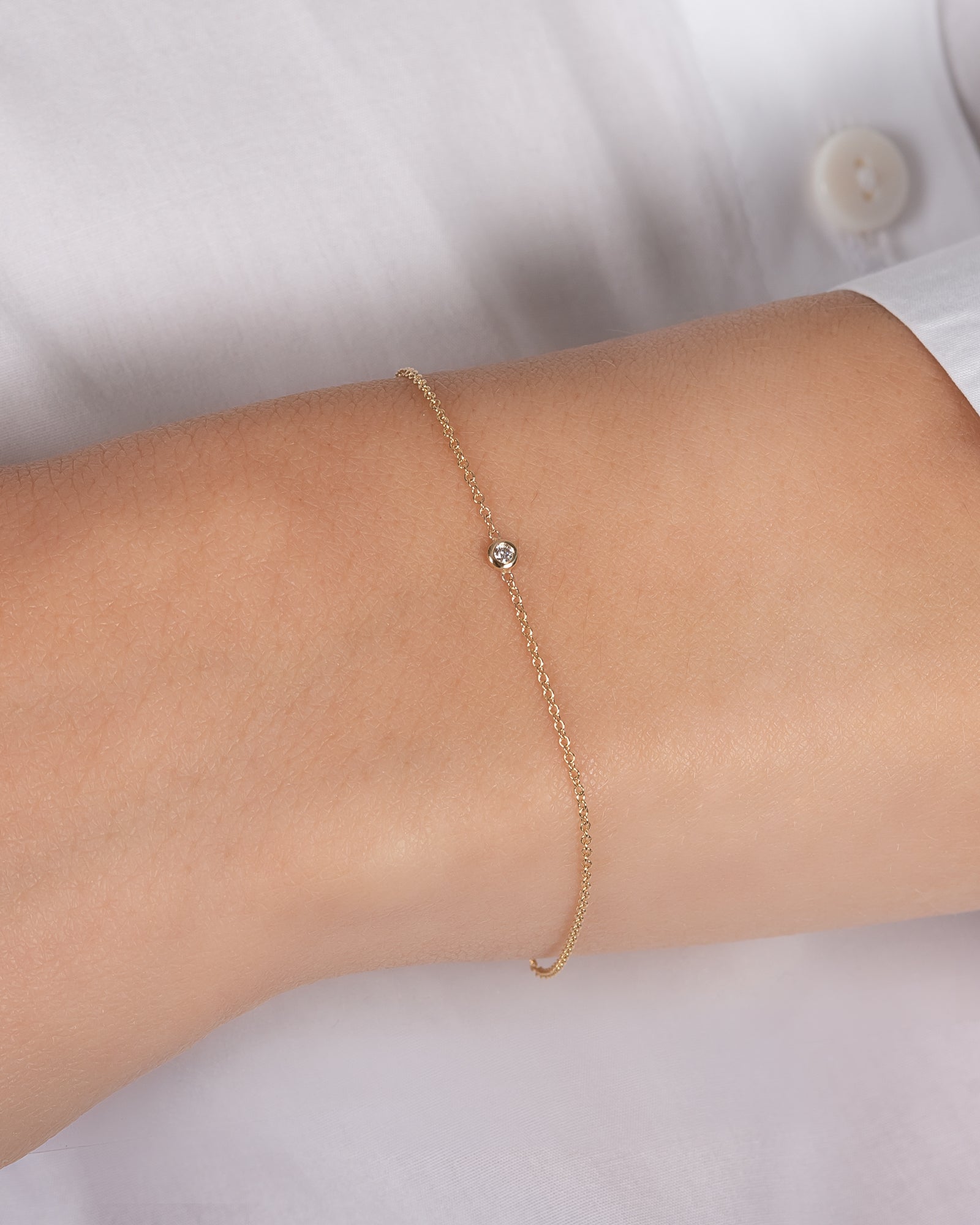 Mini Bezel Diamond Bracelet