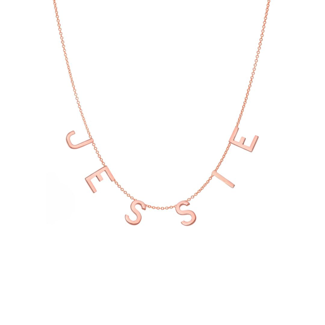 Spaced Initial Necklace