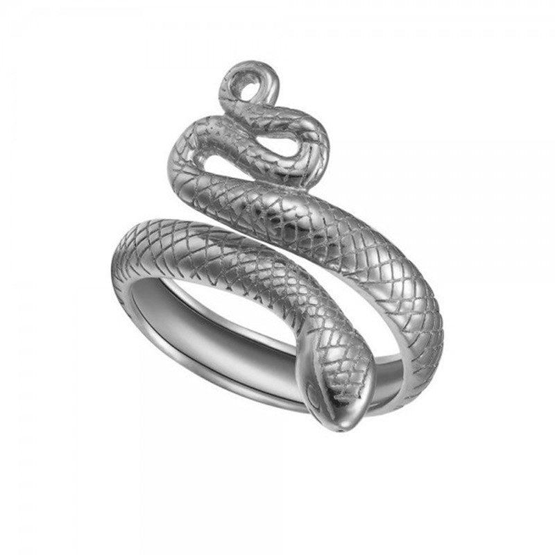 Coil Snake Ring - Sterling Silver