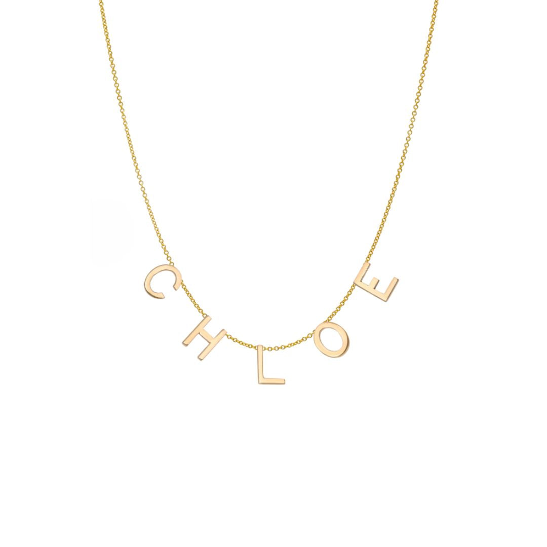 Spaced Initial Necklace