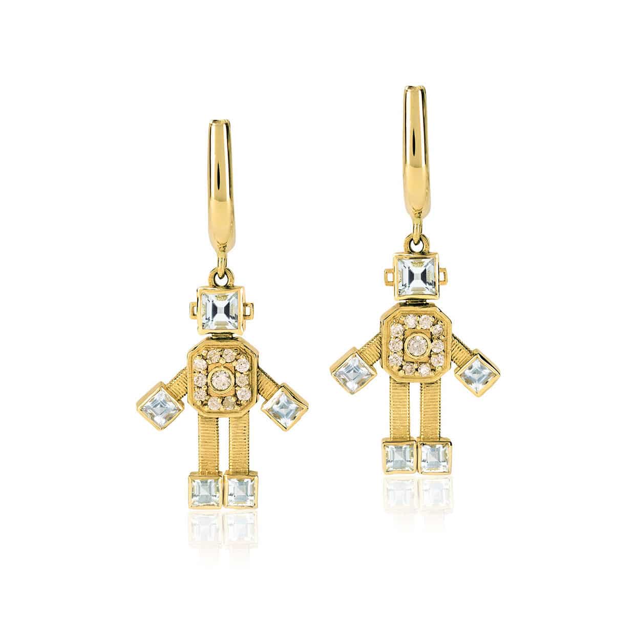 Van Robot Earrings