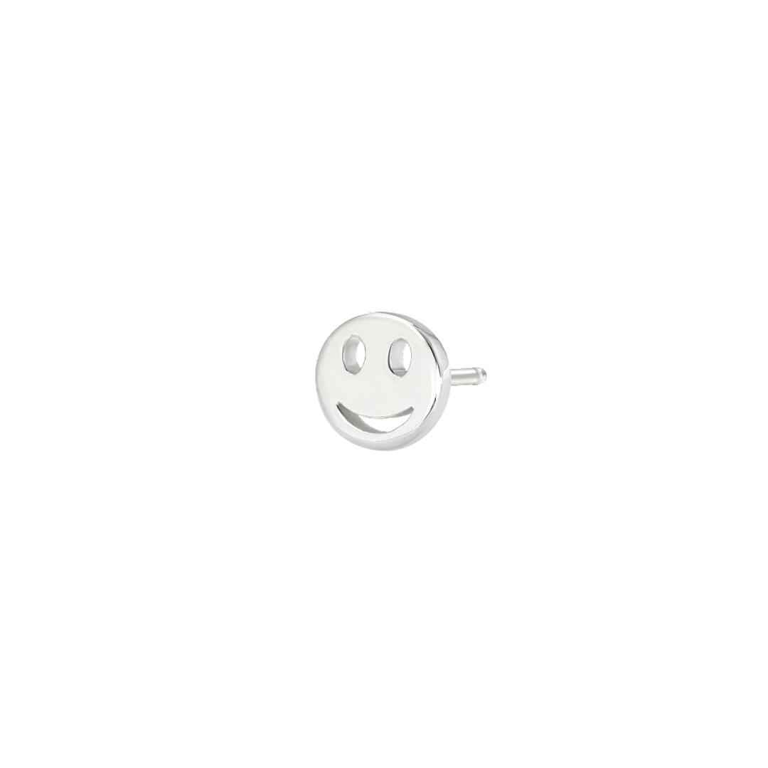 Tiny Happy Emoji Stud Earring