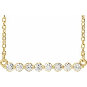 0.25ct Lab-Grown Diamond Bar Necklace