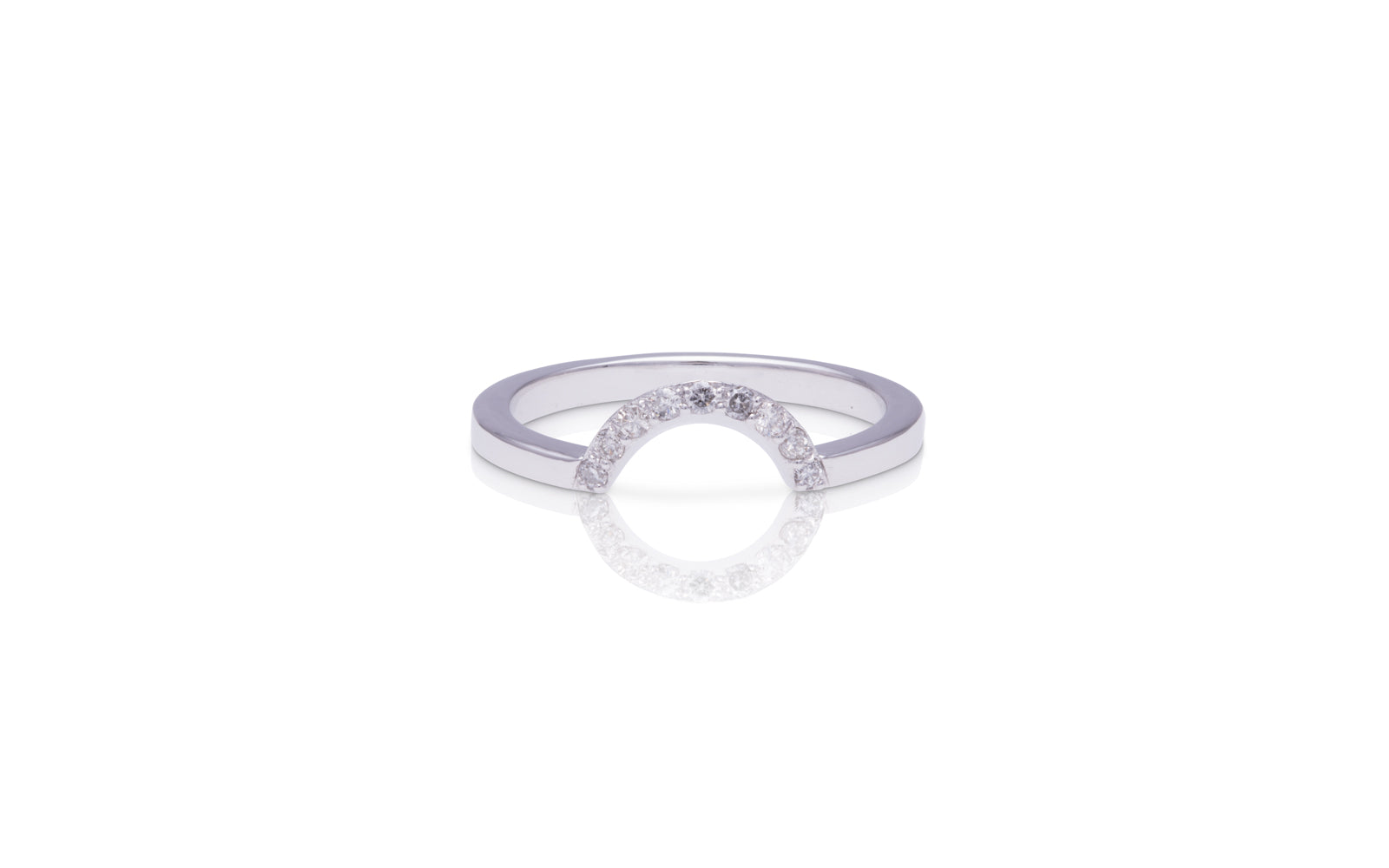 Arch Diamond Nesting Ring