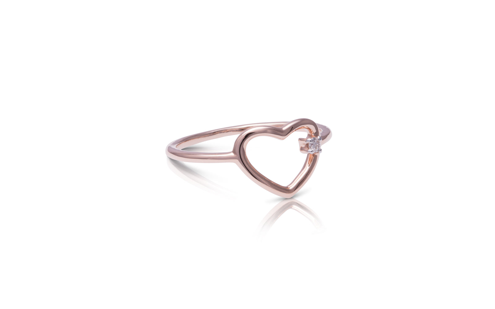 Fine Heart Ring with Diamond