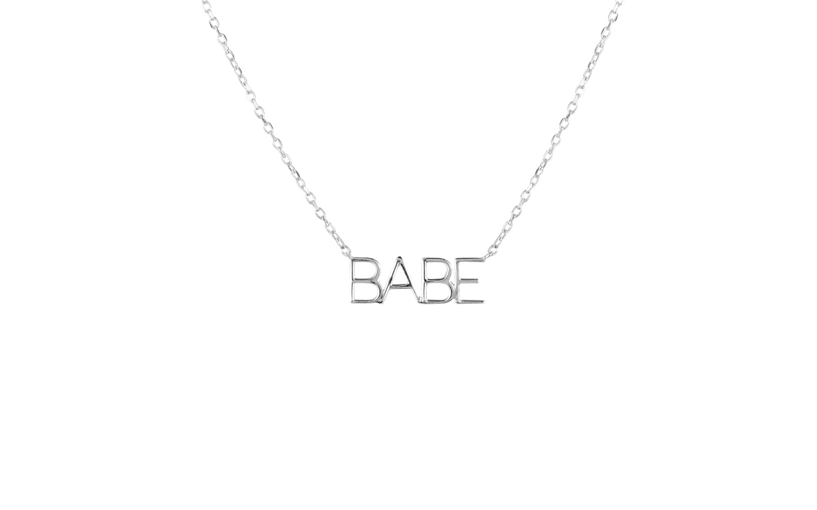 Babe Nameplate Necklace