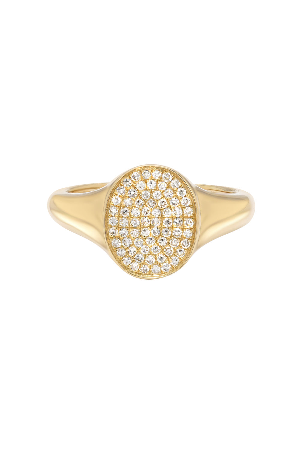 Pave Diamond Signet Ring