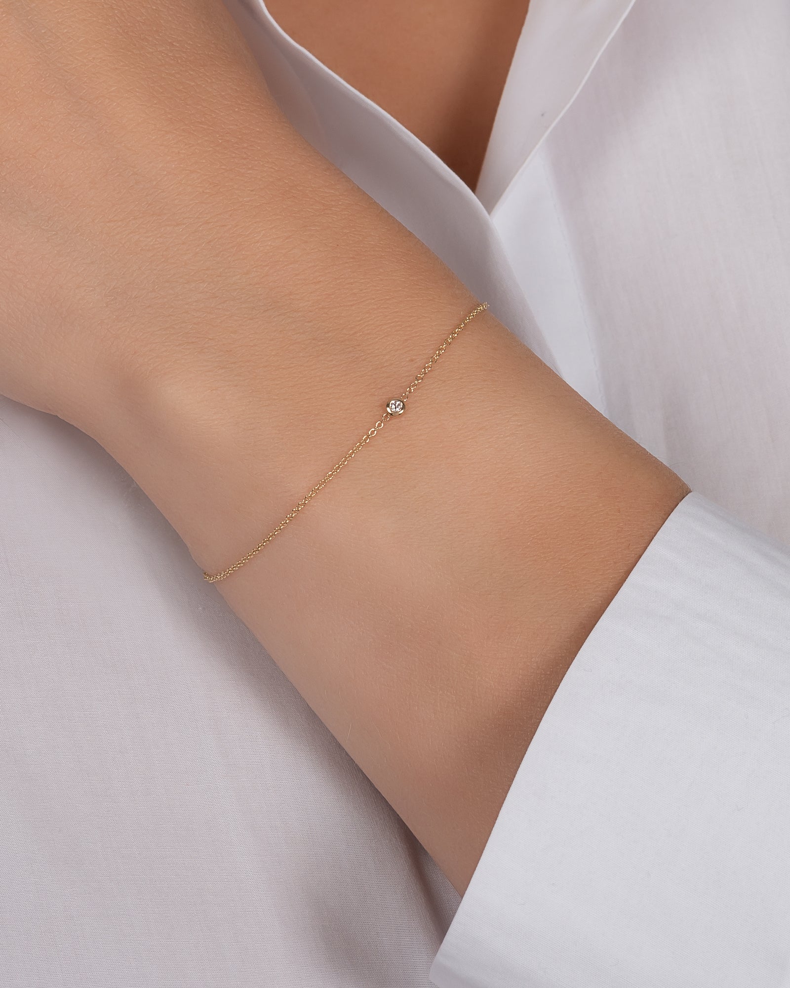 Mini Bezel Diamond Bracelet