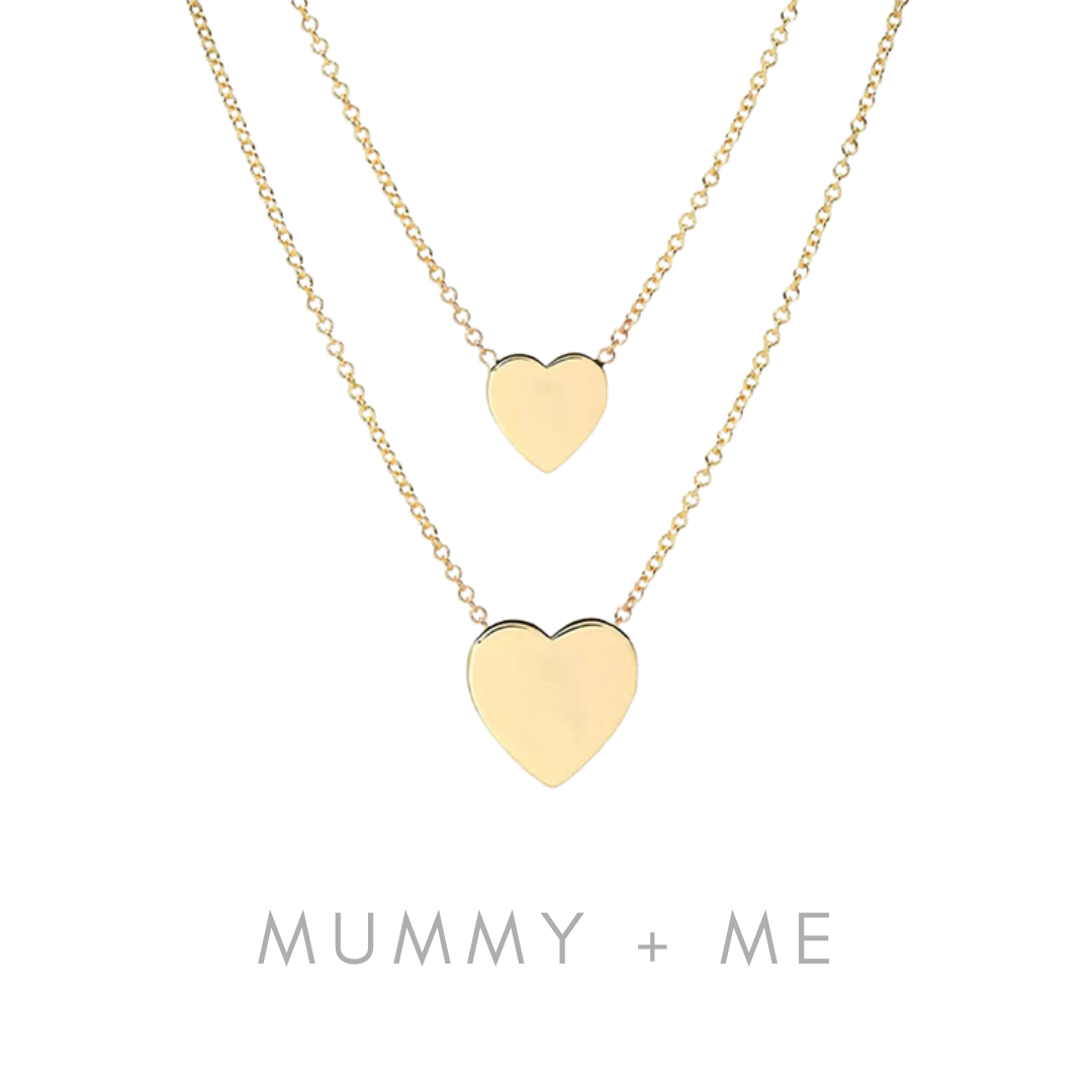 Heart Necklaces - Mommy + Me