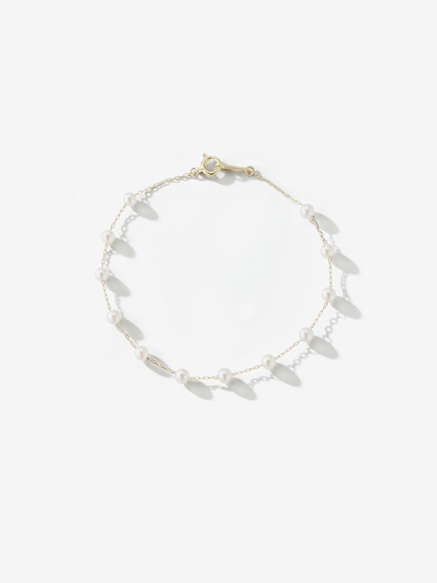 Floating Pearl Chain Bracelet