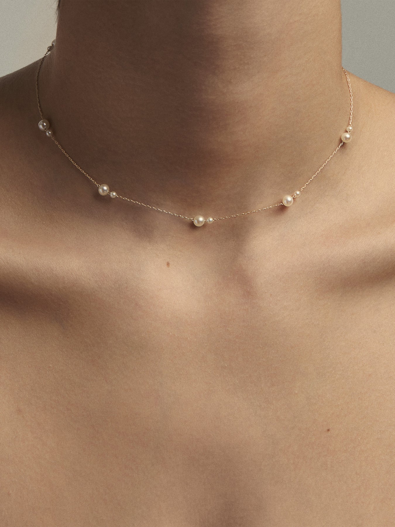 Kissing Double Akoya Pearl Necklace