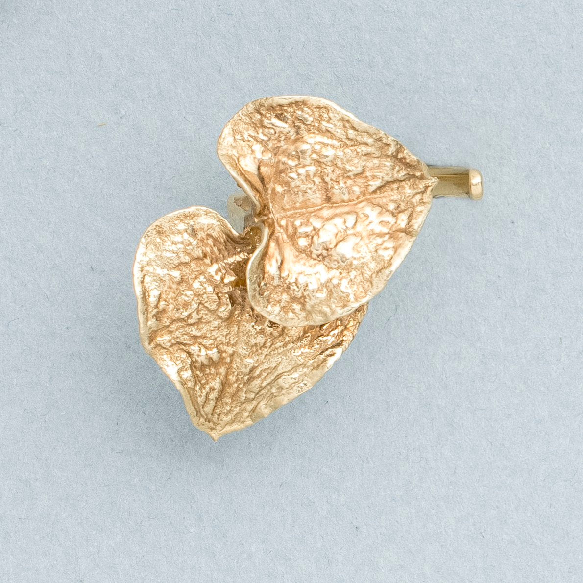 Chain of Hearts Leaf Ring