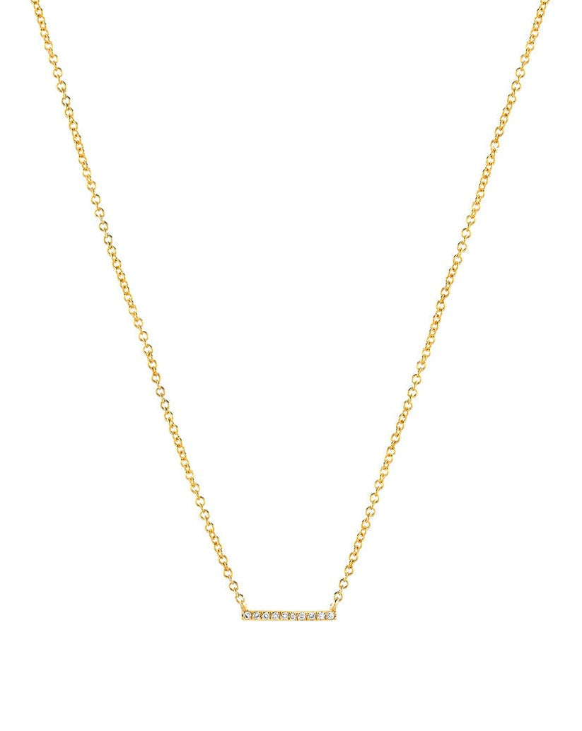 Small Diamond Bar Necklace