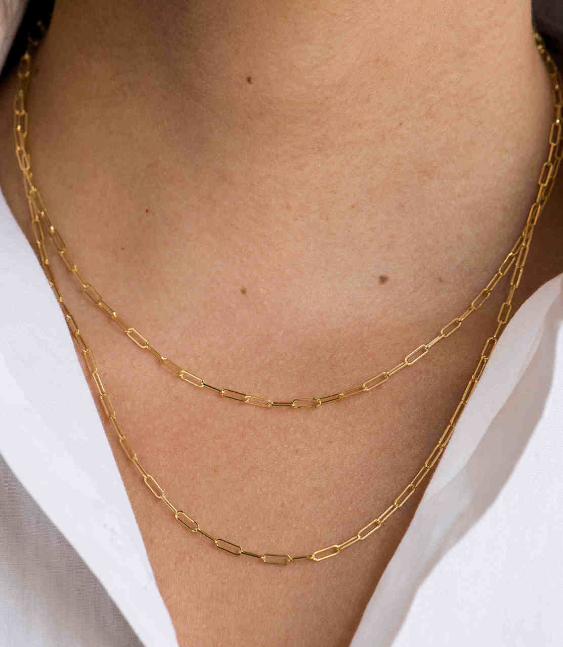 Open Link Chain Necklace